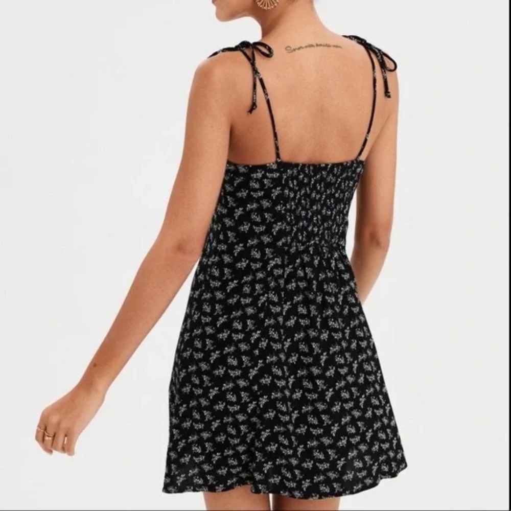 American Eagle Tie Strap Mini Dress (Like New) - Picture 2 of 5